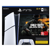 Pack Console Sony PS5 Edition numérique Modèle Slim Noir et Blanc + Call of Duty®