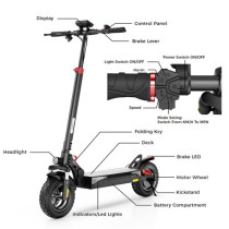 Trottinette électrique pliable iScooter iX3,pneus de 10 pouces