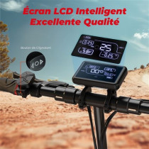 Trottinette électrique pliable iScooter iX3,pneus de 10 pouces