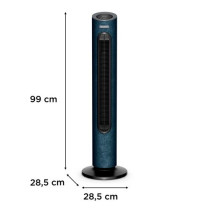 Ventilateur colonne Rowenta Eole Home VU6981 40 W Bleu nuit tissu