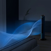 Ventilateur colonne Rowenta Eole Home VU6981 40 W Bleu nuit tissu