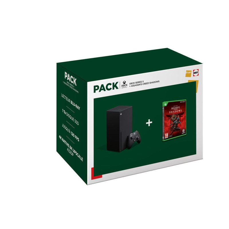 Pack  Xbox Series X Noir + Assassin's Creed Shadows