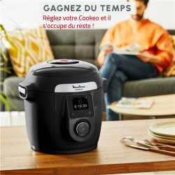 Multicuiseur intelligent connecté Moulinex Cookeo avec couvercle Extracrisp YY5449FB 1600 W Noir