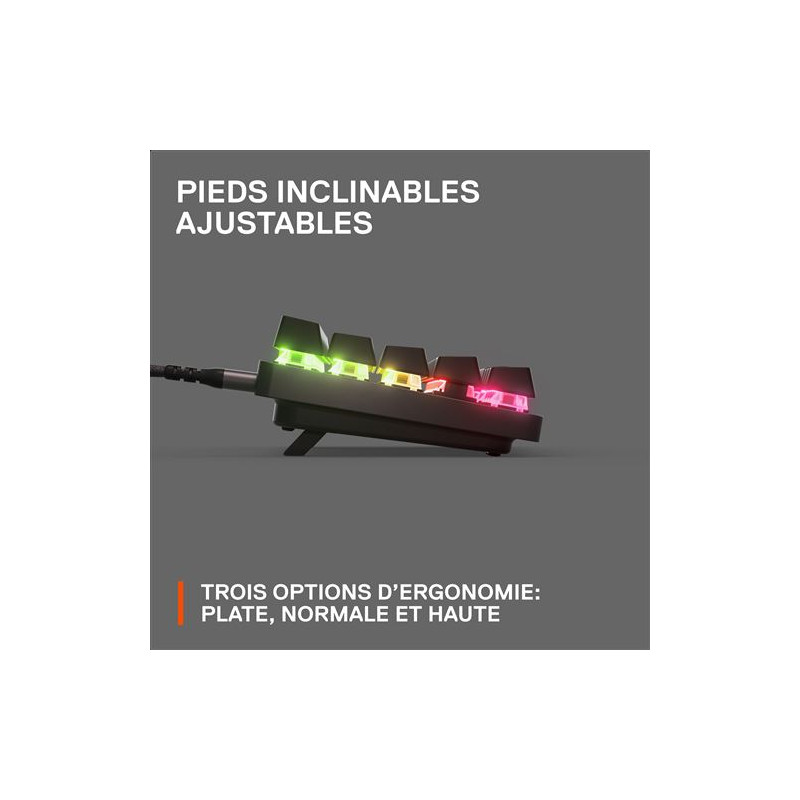 Clavier Gaming filaire Azerty SteelSeries Apex Pro Mini Noir